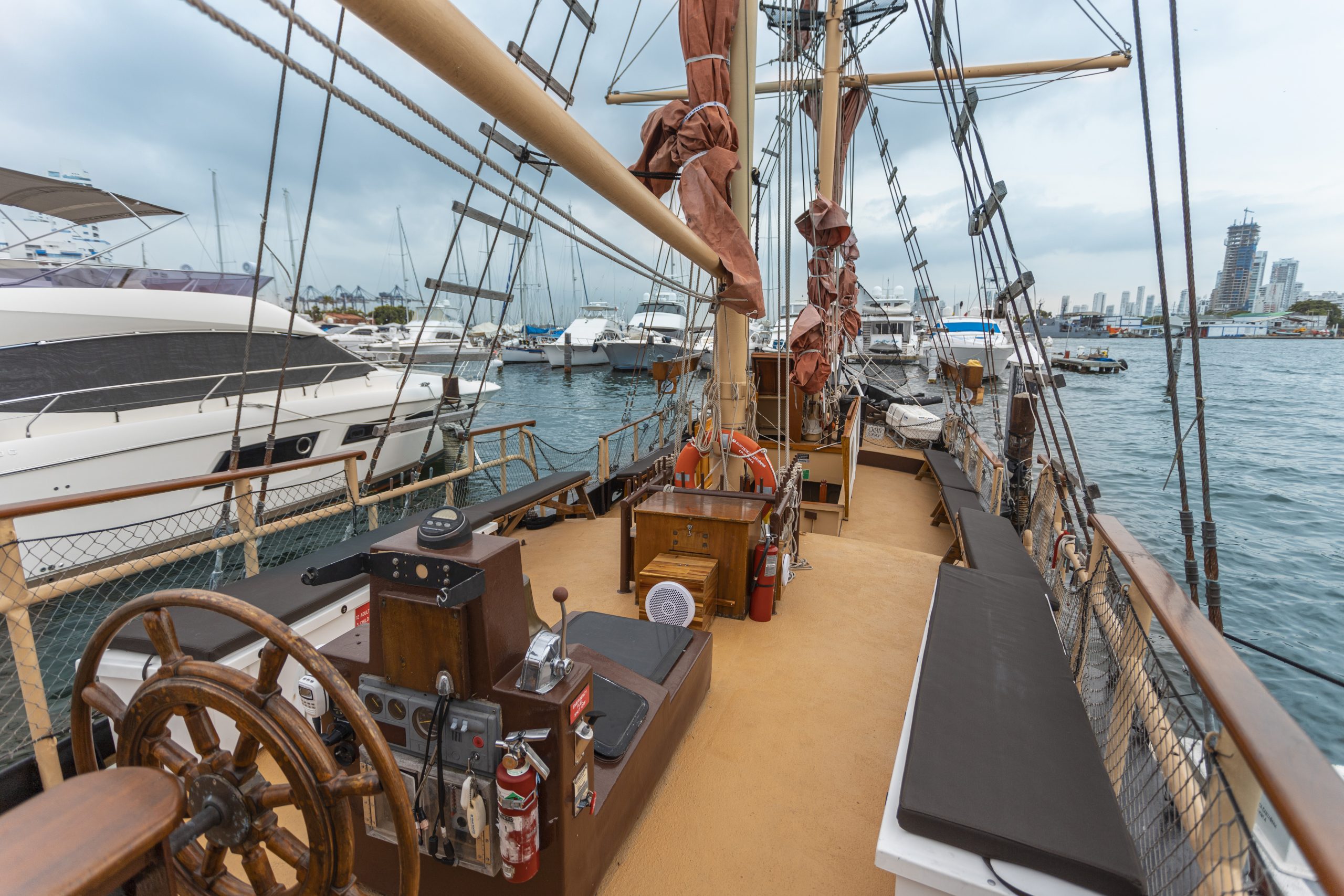 Boat Tour Cartagena Spacious Deck